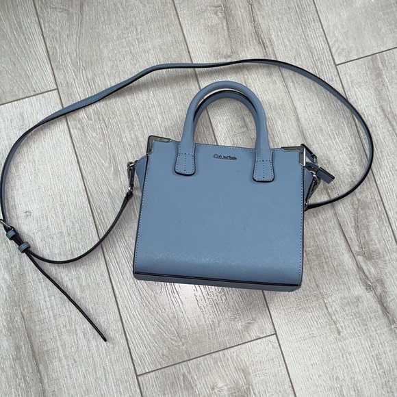 Original Baby Blue Calvin Klein Hand Bag with Strap - Picture 1 of 3